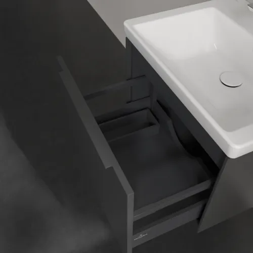 VILLEROY BOCH Subway 3.0 Vanity unit, 1 zásuvka, 572 x 429 x 478 mm, grafitová barva #C57702VR, obrázek 7