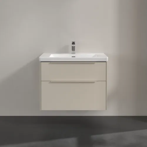 VILLEROY BOCH Subway 3.0 Vanity unit, s osvětlením, 2 výsuvy, 772 x 576 x 478 mm, Cashmere Grey #C574L2VN, obrázek 3
