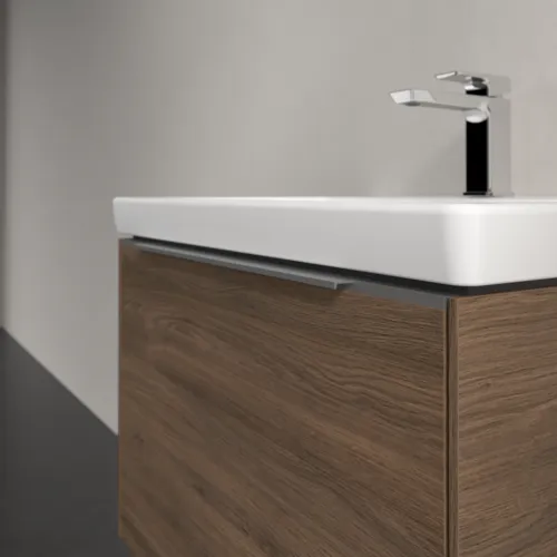 VILLEROY BOCH Subway 3.0 Vanity unit, s osvětlením, 1 zásuvka, 622 x 429 x 478 mm, Arizona Oak #C575L0VH, obrázek 6
