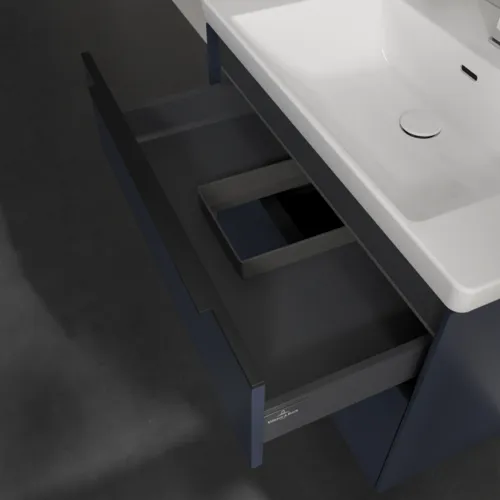 VILLEROY BOCH Subway 3.0 Vanity unit, s osvětlením, 2 výsuvy, 772 x 576 x 478 mm, Marine Blue #C574L1VQ, obrázek 8