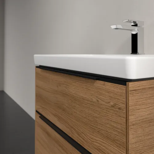 VILLEROY BOCH Subway 3.0 Vanity unit, 2 výsuvy, 622 x 576 x 478 mm, dub Kansas #C57601RH, obrázek 5