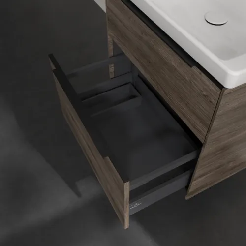 VILLEROY BOCH Subway 3.0 Vanity unit, 2 výsuvy, 622 x 576 x 478 mm, Stone Oak #C57601RK, obrázek 6
