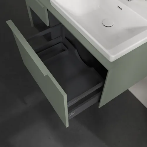 VILLEROY BOCH Subway 3.0 Vanity unit, 2 výsuvy, 1001 x 423 x 516 mm, Soft Green / Soft Green #C57102AF, obrázek 6