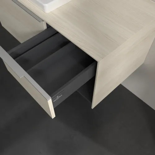 VILLEROY BOCH Subway 3.0 Vanity unit, 2 výsuvy, 1001 x 423 x 516 mm, bílý dub / bílý dub #C57200AA, obrázek 7