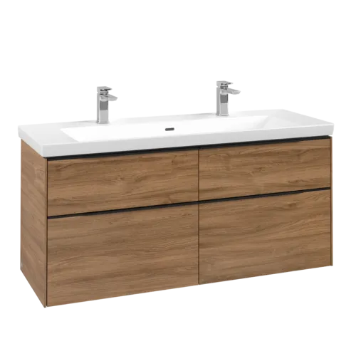 VILLEROY BOCH Subway 3.0 Vanity unit, 4 výsuvy, 1272 x 576 x 478 mm, dub Kansas #C60201RH