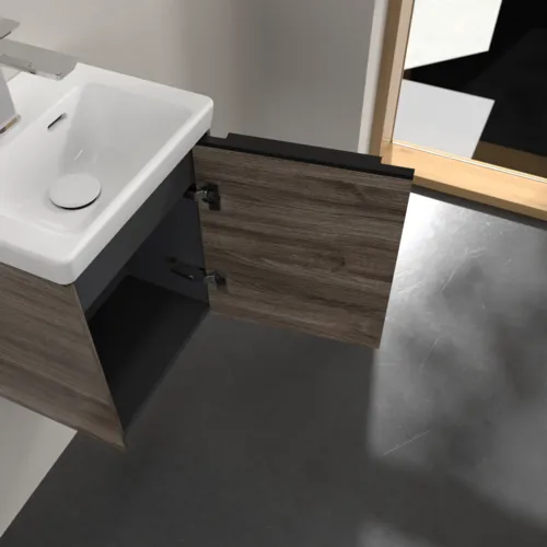 VILLEROY BOCH Subway 3.0 Vanity unit, 1 dvířka, 351 x 429 x 309 mm, Kamenný dub #C58401RK, obrázek 6