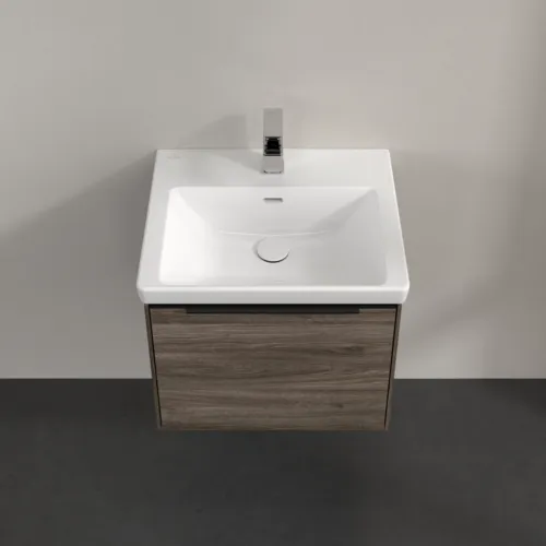 VILLEROY BOCH Subway 3.0 Vanity unit, s osvětlením, 1 zásuvka, 523 x 429 x 448 mm, Stone Oak #C579L1RK, obrázek 4