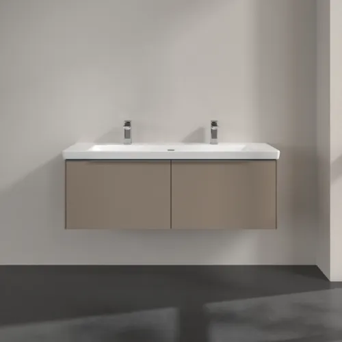 VILLEROY BOCH Subway 3.0 Vanity unit, s osvětlením, 2 výsuvy, 1272 x 429 x 478 mm, taupe #C601L0VM, obrázek 3