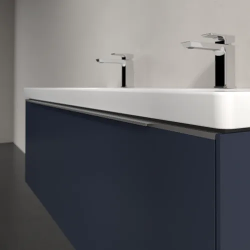 VILLEROY BOCH Subway 3.0 Vanity unit, s osvětlením, 2 výsuvy, 1272 x 429 x 478 mm, Marine Blue #C601L0VQ, obrázek 6