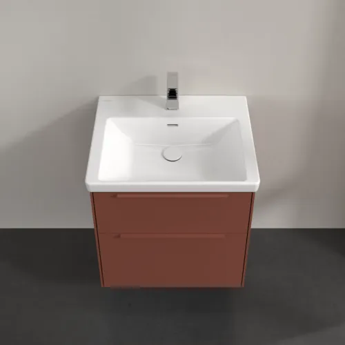 VILLEROY BOCH Subway 3.0 Vanity unit, 2 výsuvy, 572 x 576 x 478 mm, Vínově červená #C57802AH, obrázek 4