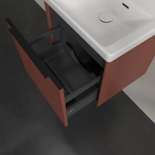 VILLEROY BOCH Subway 3.0 Vanity unit, 1 zásuvka, 473 x 429 x 408 mm, vínově červená #C58001AH, obrázek 6