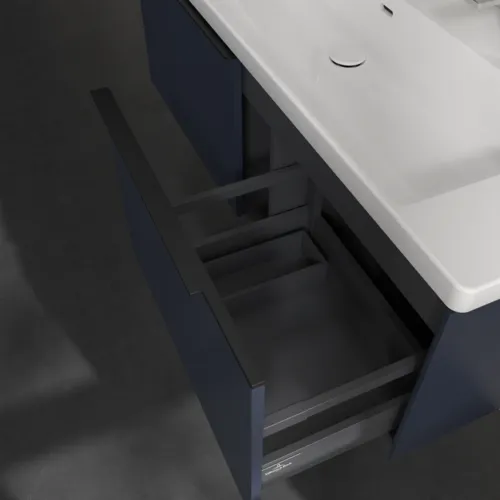 VILLEROY BOCH Subway 3.0 Vanity unit, 2 výsuvy, 1272 x 429 x 478 mm, Marine Blue #C60101VQ, obrázek 6