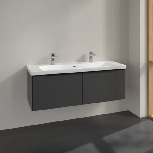 VILLEROY BOCH Subway 3.0 Vanity unit, 2 výsuvy, 1272 x 429 x 478 mm, grafitová barva #C60101VR, obrázek 2