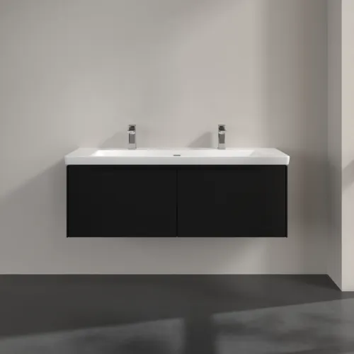 VILLEROY BOCH Subway 3.0 Vanity unit, 2 výsuvy, 1272 x 429 x 478 mm, Volcano Black #C60101VL, obrázek 3