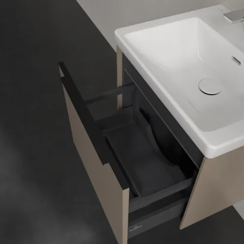 VILLEROY BOCH Subway 3.0 Vanity unit, s osvětlením, 1 zásuvka, 523 x 429 x 448 mm, taupe #C579L1VM, obrázek 7