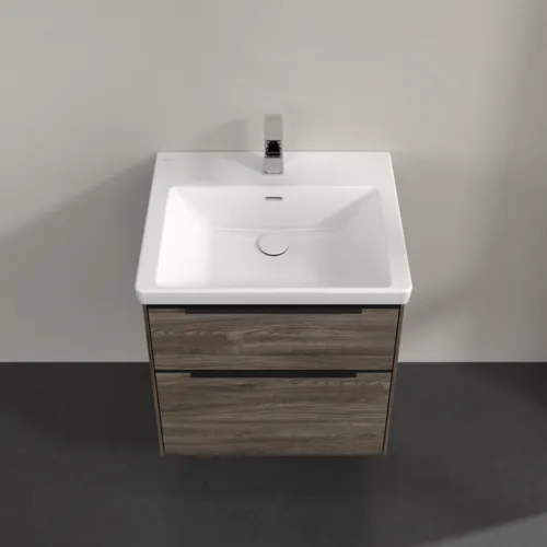 VILLEROY BOCH Subway 3.0 Vanity unit, s osvětlením, 2 výsuvy, 572 x 576 x 478 mm, Stone Oak #C578L1RK, obrázek 4
