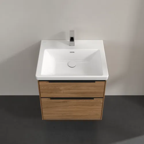 VILLEROY BOCH Subway 3.0 Vanity unit, s osvětlením, 2 výsuvy, 572 x 576 x 478 mm, dub Kansas #C578L1RH, obrázek 4
