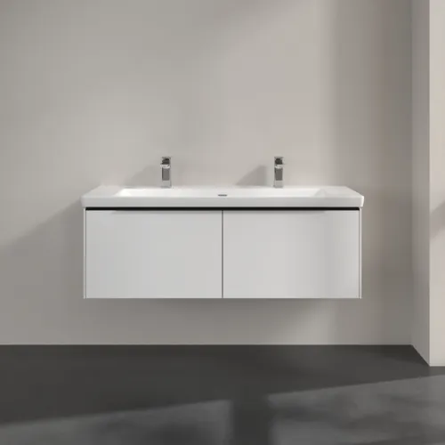 VILLEROY BOCH Subway 3.0 Vanity unit, 2 výsuvy, 1272 x 429 x 478 mm, Brilliant White #C60101VE, obrázek 3