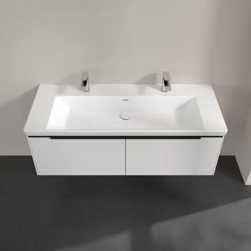 VILLEROY BOCH Subway 3.0 Vanity unit, 2 výsuvy, 1272 x 429 x 478 mm, čistě bílá #C60101VF, obrázek 4