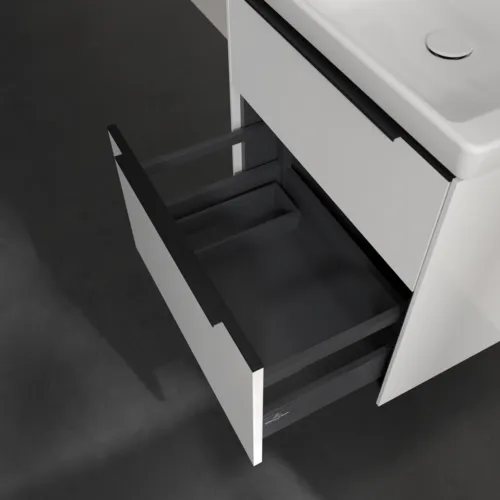 VILLEROY BOCH Subway 3.0 Vanity unit, s osvětlením, 2 výsuvy, 572 x 576 x 478 mm, Brilliant White #C578L1VE, obrázek 7