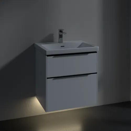 VILLEROY BOCH Subway 3.0 Vanity unit, s osvětlením, 2 výsuvy, 572 x 576 x 478 mm, Brilliant White #C578L1VE, obrázek 5