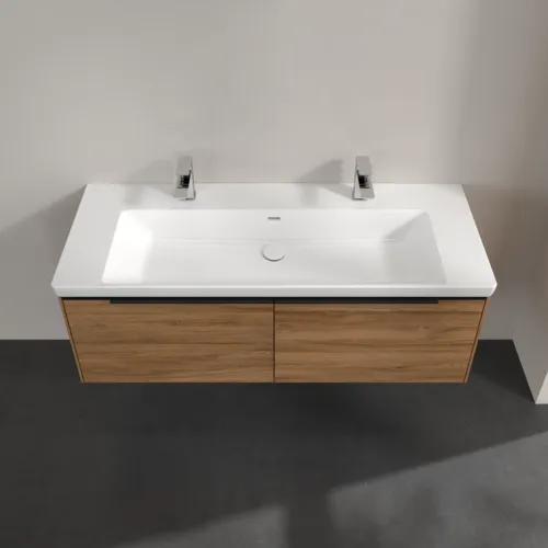 VILLEROY BOCH Subway 3.0 Vanity unit, 2 výsuvy, 1272 x 429 x 478 mm, dub Kansas #C60101RH, obrázek 4