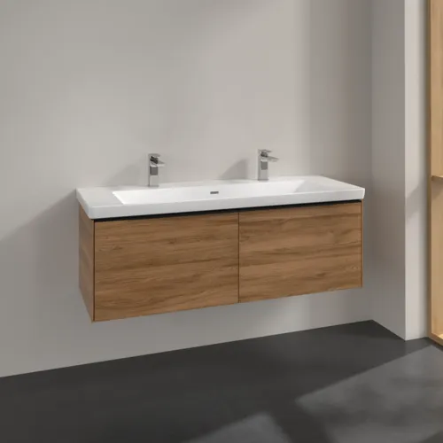 VILLEROY BOCH Subway 3.0 Vanity unit, 2 výsuvy, 1272 x 429 x 478 mm, dub Kansas #C60101RH, obrázek 2