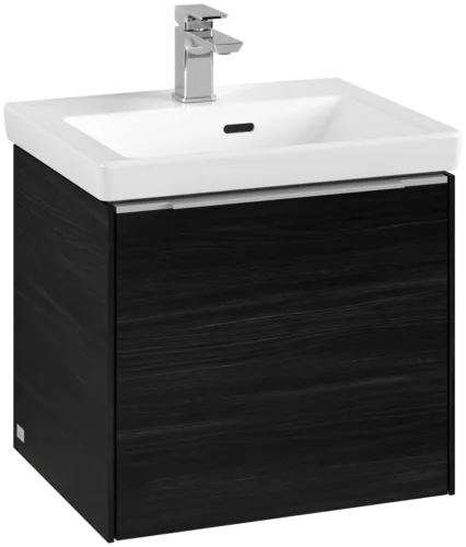 VILLEROY BOCH Subway 3.0 Vanity unit, s osvětlením, 1 zásuvka, 473 x 429 x 408 mm, černý dub #C580L0AB