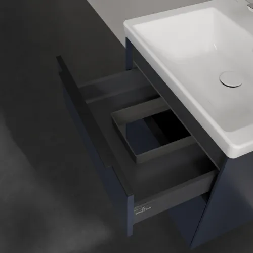 VILLEROY BOCH Subway 3.0 Vanity unit, s osvětlením, 2 výsuvy, 572 x 576 x 478 mm, Marine Blue #C578L1VQ, obrázek 8