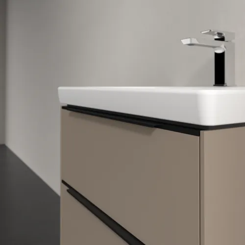 VILLEROY BOCH Subway 3.0 Vanity unit, s osvětlením, 2 výsuvy, 572 x 576 x 478 mm, taupe #C578L1VM, obrázek 6