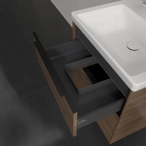 VILLEROY BOCH Subway 3.0 Vanity unit, s osvětlením, 2 výsuvy, 572 x 576 x 478 mm, Arizona Oak #C578L1VH, obrázek 8