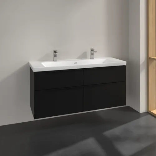 VILLEROY BOCH Subway 3.0 Vanity unit, 4 výsuvy, 1272 x 576 x 478 mm, Volcano Black #C60201VL, obrázek 2