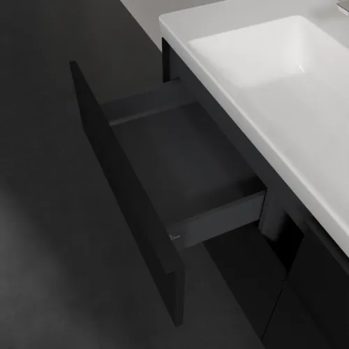 VILLEROY BOCH Subway 3.0 Vanity unit, 4 výsuvy, 1272 x 576 x 478 mm, Volcano Black #C60201VL, obrázek 7