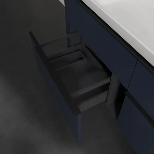 VILLEROY BOCH Subway 3.0 Vanity unit, 4 výsuvy, 1272 x 576 x 478 mm, Marine Blue #C60201VQ, obrázek 6