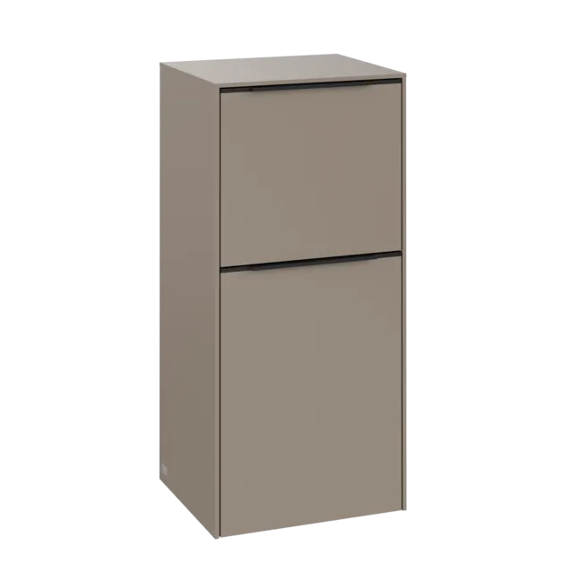VILLEROY BOCH Boční skříňka Subway 3.0, 1 zásuvka, 1 dvířka, 400 x 860 x 362 mm, taupe / taupe #C59401VM