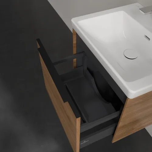 VILLEROY BOCH Subway 3.0 Vanity unit, 1 zásuvka, 523 x 429 x 448 mm, dub Kansas #C57901RH, obrázek 6