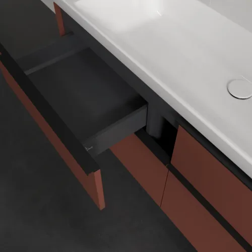VILLEROY BOCH Subway 3.0 Vanity unit, 4 výsuvy, 1272 x 576 x 478 mm, Vínově červená #C60201AH, obrázek 7