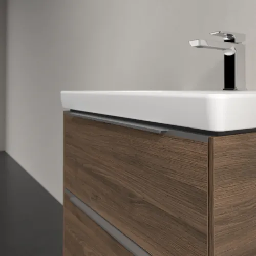 VILLEROY BOCH Subway 3.0 Vanity unit, s osvětlením, 2 výsuvy, 572 x 576 x 478 mm, Arizona Oak #C578L0VH, obrázek 6