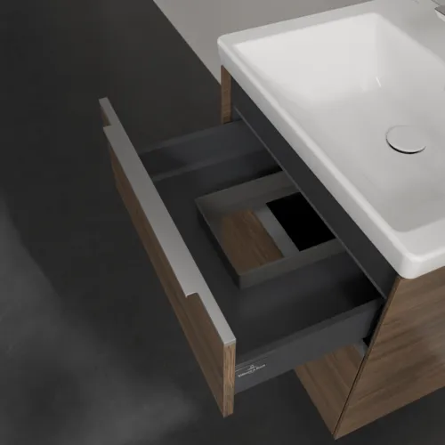 VILLEROY BOCH Subway 3.0 Vanity unit, s osvětlením, 2 výsuvy, 572 x 576 x 478 mm, Arizona Oak #C578L0VH, obrázek 8