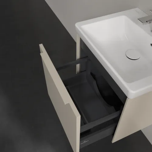 VILLEROY BOCH Subway 3.0 Vanity unit, 1 zásuvka, 473 x 429 x 408 mm, Cashmere Grey #C58002VN, obrázek 6
