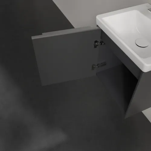 VILLEROY BOCH Subway 3.0 Vanity unit, 1 dvířka, 423 x 429 x 378 mm, grafitová barva #C58100VR, obrázek 6