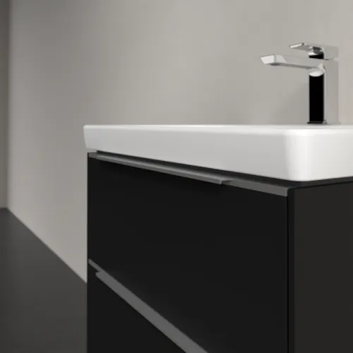 VILLEROY BOCH Subway 3.0 Vanity unit, s osvětlením, 2 výsuvy, 572 x 576 x 478 mm, Volcano Black #C578L0VL, obrázek 6
