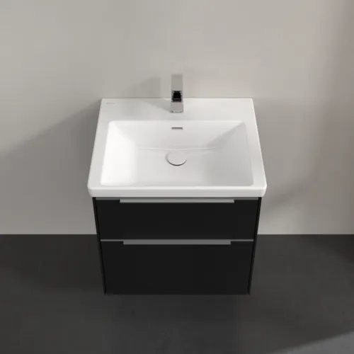 VILLEROY BOCH Subway 3.0 Vanity unit, s osvětlením, 2 výsuvy, 572 x 576 x 478 mm, Volcano Black #C578L0VL, obrázek 4