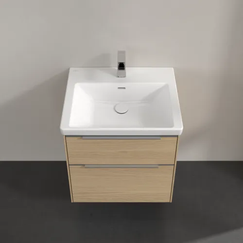 VILLEROY BOCH Subway 3.0 Vanity unit, s osvětlením, 2 výsuvy, 572 x 576 x 478 mm, severský dub #C578L0VJ, obrázek 4