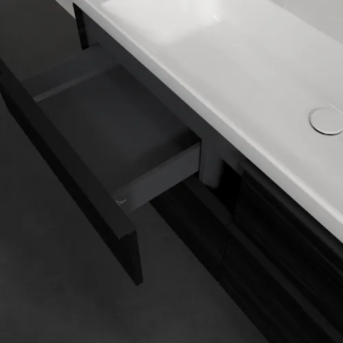 VILLEROY BOCH Subway 3.0 Vanity unit, 4 výsuvy, 1272 x 576 x 478 mm, černý dub #C60201AB, obrázek 7