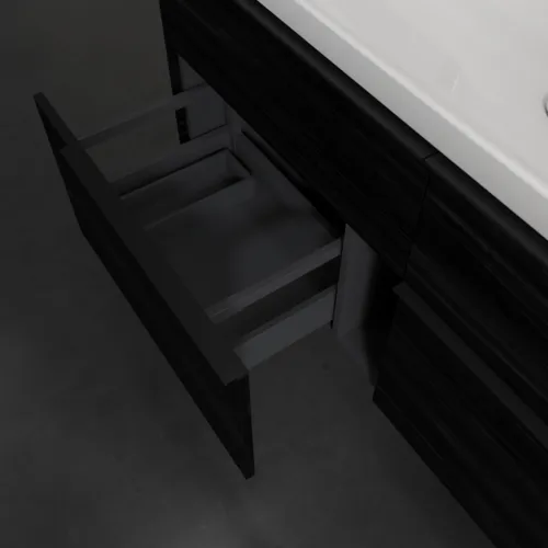 VILLEROY BOCH Subway 3.0 Vanity unit, 4 výsuvy, 1272 x 576 x 478 mm, černý dub #C60201AB, obrázek 6