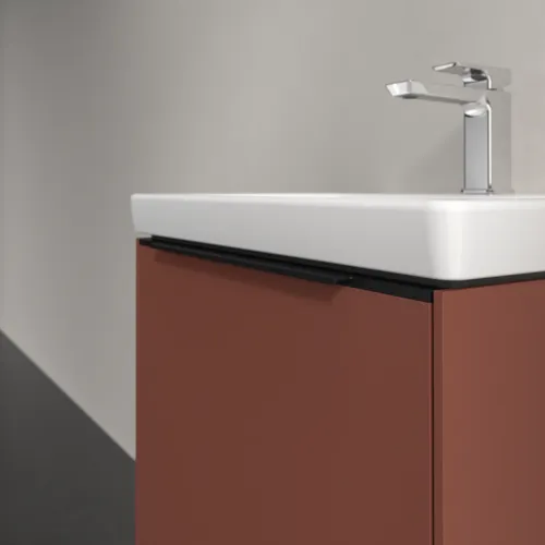 VILLEROY BOCH Subway 3.0 Vanity unit, s osvětlením, 1 zásuvka, 523 x 429 x 448 mm, vínově červená #C579L1AH, obrázek 6
