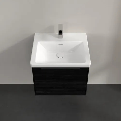 VILLEROY BOCH Subway 3.0 Vanity unit, s osvětlením, 1 zásuvka, 523 x 429 x 448 mm, černý dub #C579L1AB, obrázek 4