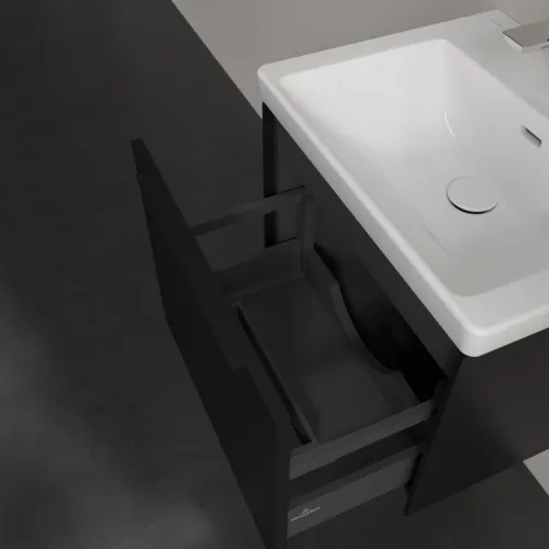 VILLEROY BOCH Subway 3.0 Vanity unit, 1 zásuvka, 523 x 429 x 448 mm, Volcano Black #C57901VL, obrázek 6