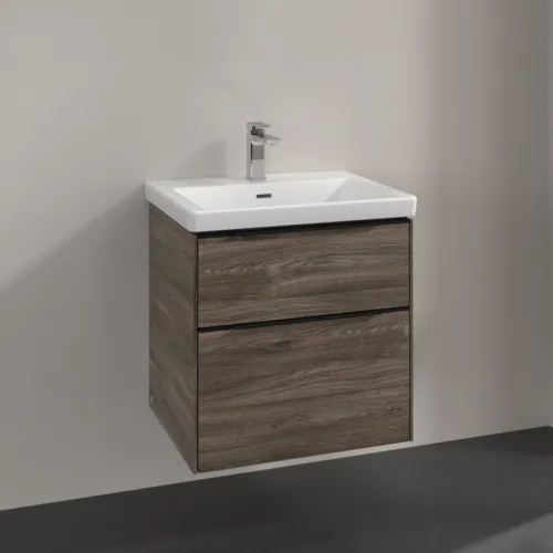 VILLEROY BOCH Subway 3.0 Vanity unit, 2 výsuvy, 572 x 576 x 478 mm, Stone Oak #C57801RK, obrázek 2